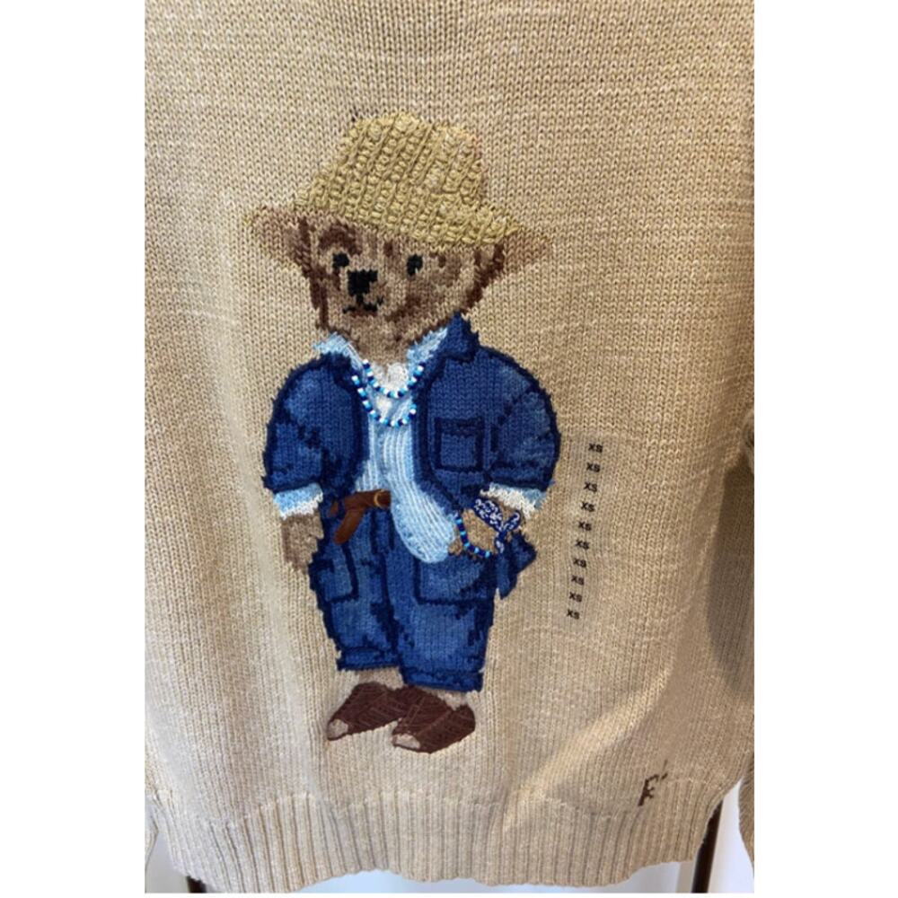 Polo Ralph Lauren Polo Bear Rollneck Jumper Sweater size XS - Picture 5 of 8